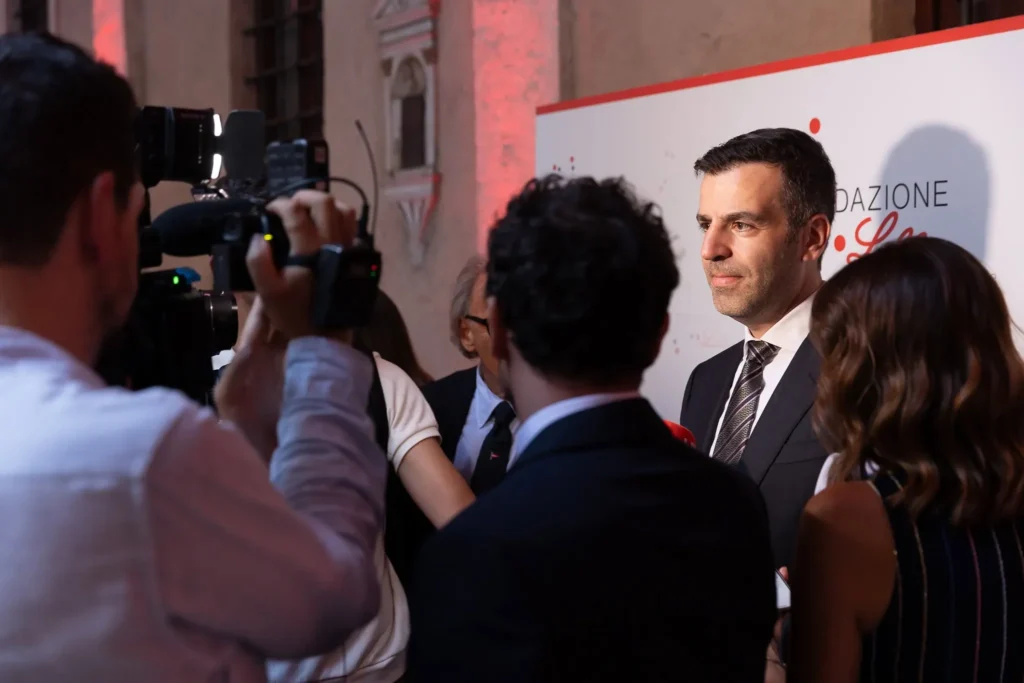 Elias Khalil, Presidente della Fondazione Lilly, durante l'evento di rilancio