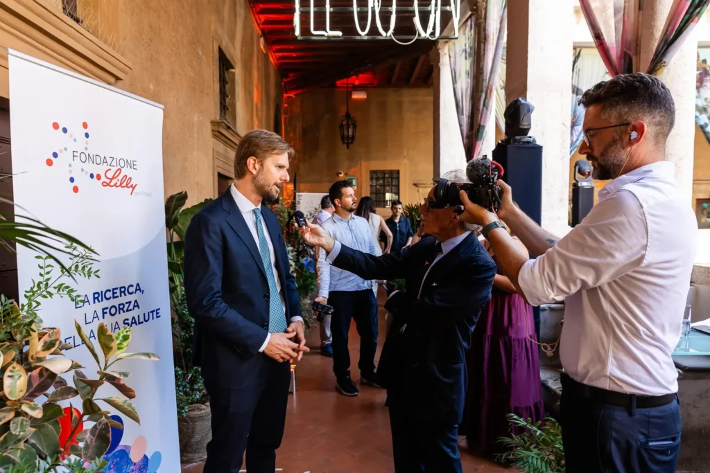 Federico Villa, Direttore Generale Fondazione Lilly, duante l'evento di rilancio del 1° luglio al Chiostro del Bramante
