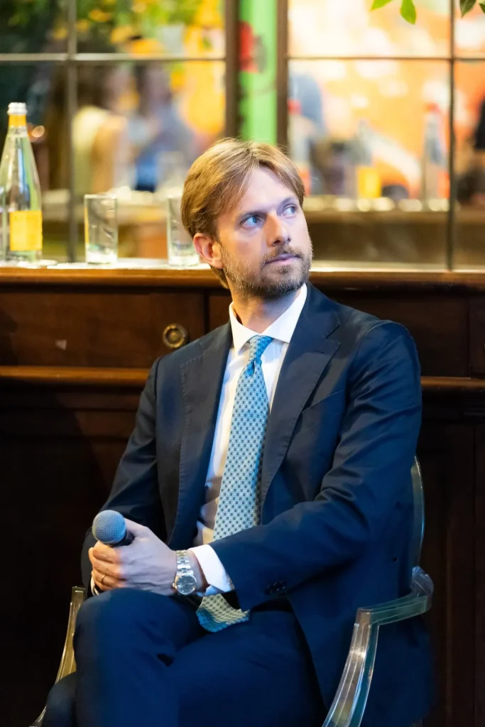 Federico Villa, Direttore Generale Fondazione Lilly, duante la conferenza stampa di rilancio della Fondazione Lilly